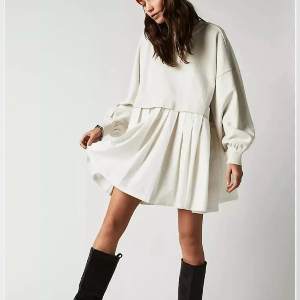 Free People Cream Dress